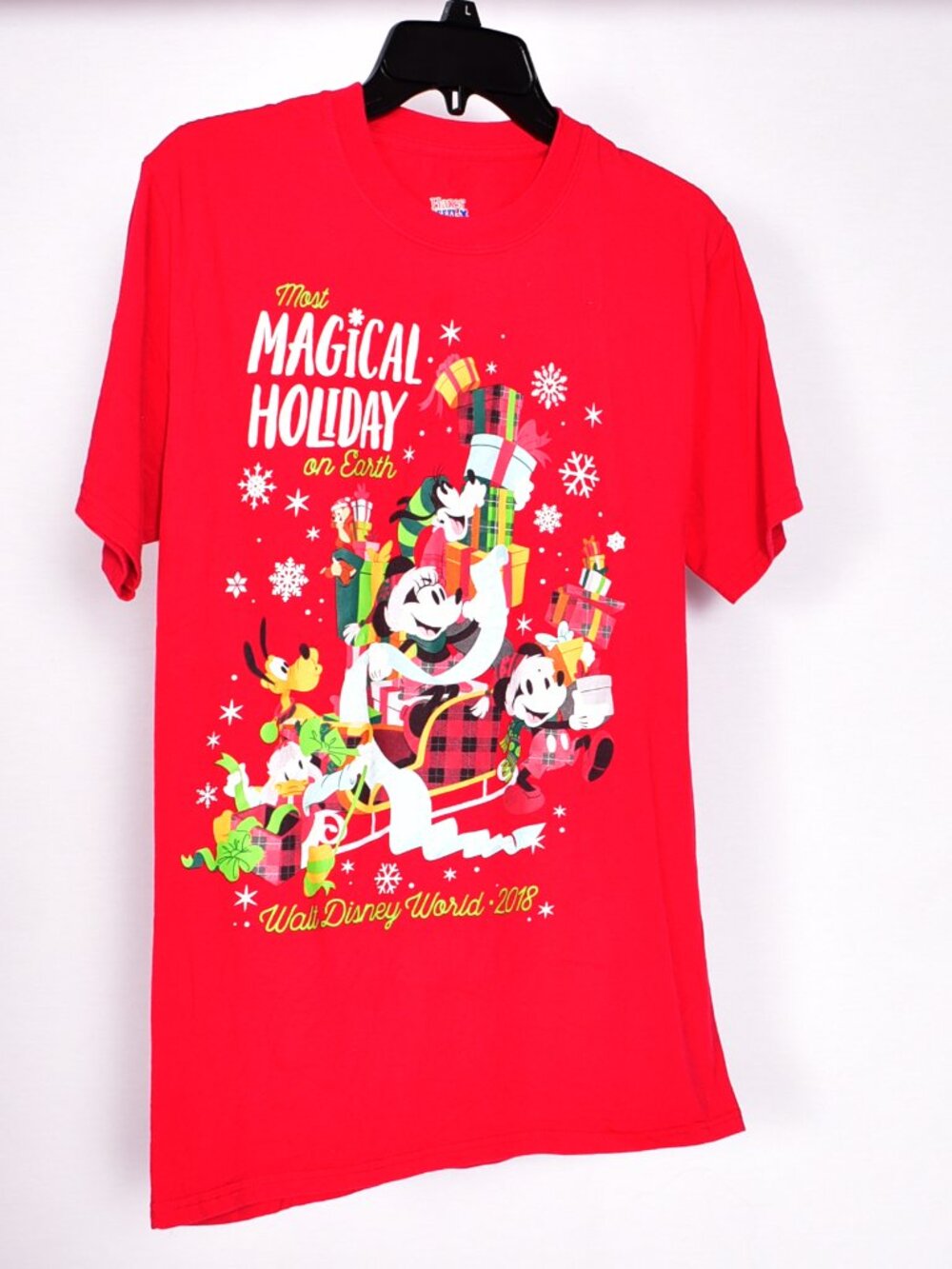 Disney Magical Holiday 2018 Hanes Beefy Tee Shirt Size Small